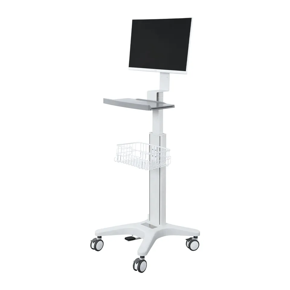 Height Adjustable Medical Monitor Trolley