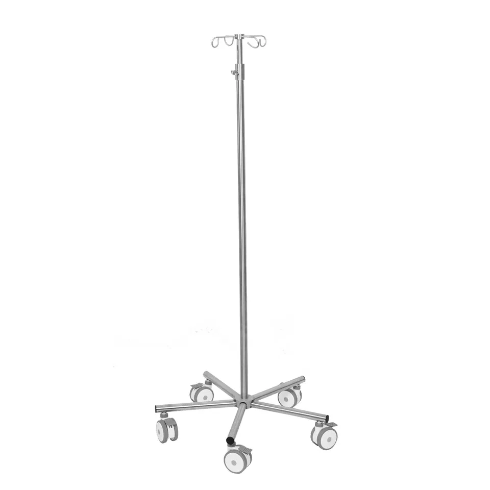 IV Drip Stand With Wheels